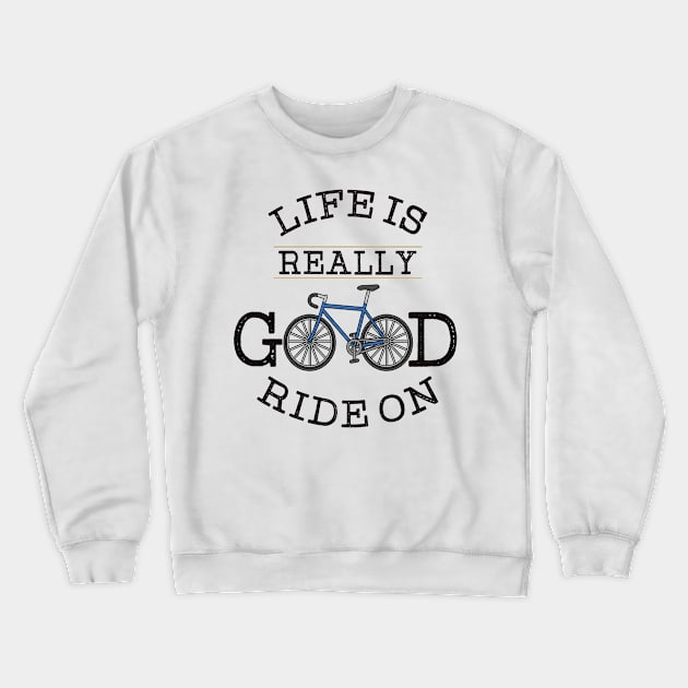 Bicycling Crewneck Sweatshirt by Shiva121